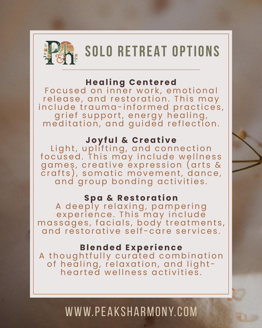 Guided Solo Retreat