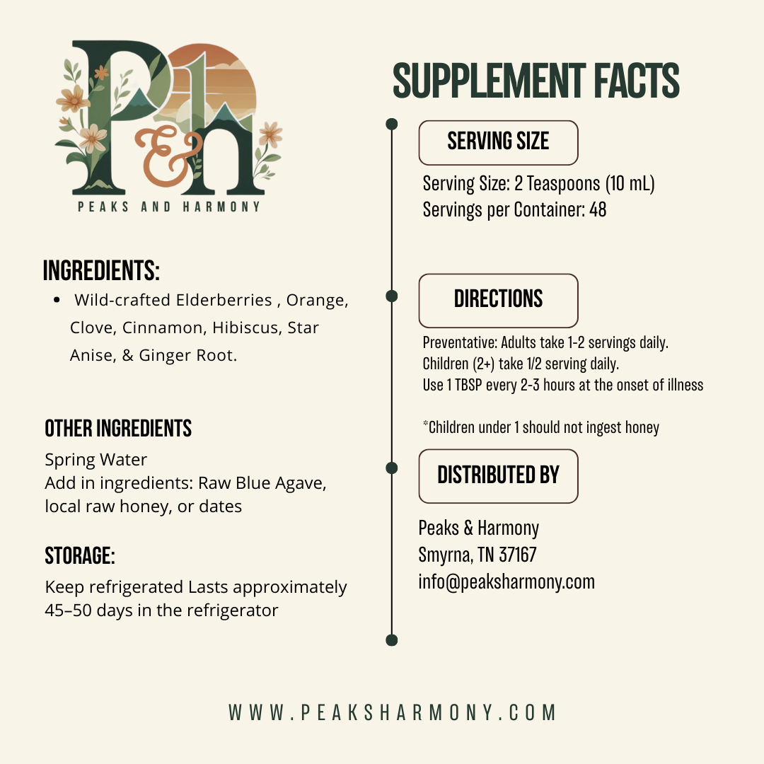 Organic Elderberry Syrup