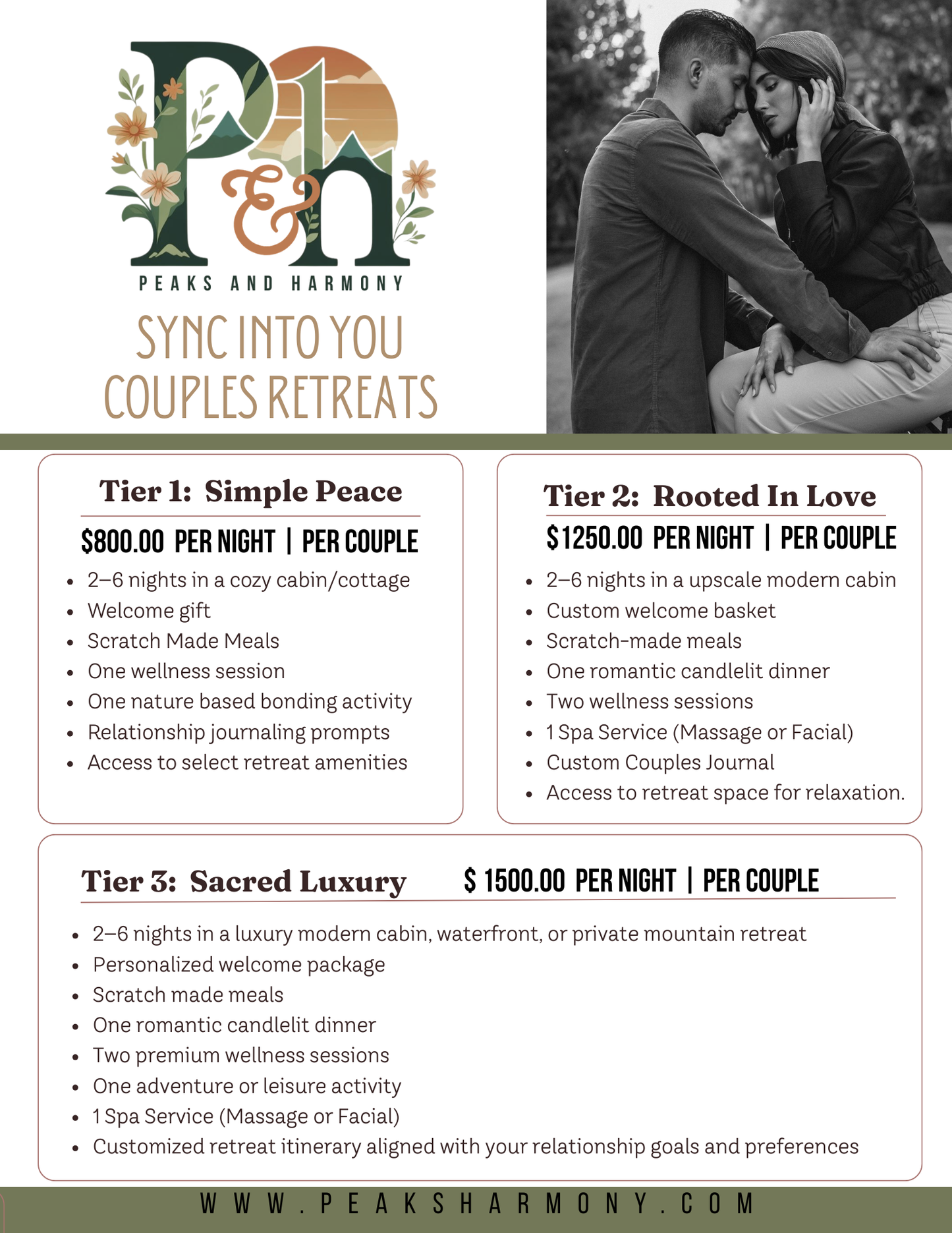 Sync Into You Couples Retreat (DEPOSIT ONLY)