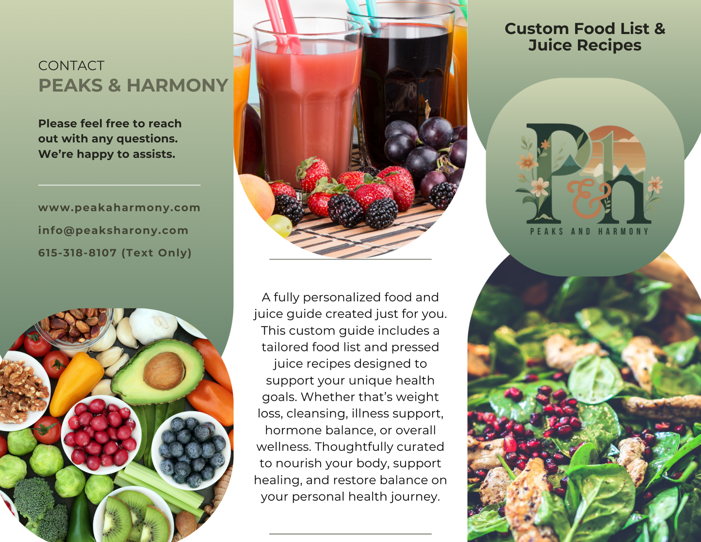 Custom Food & Pressed Juice Guide