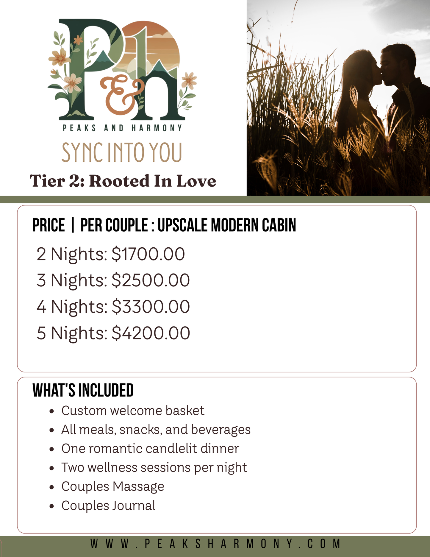 Sync Into You Couples Retreat (DEPOSIT ONLY)