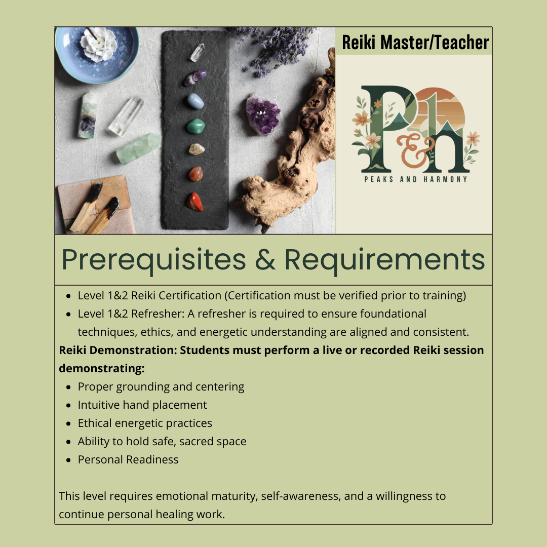 The Harmony Codes: Reiki Master/Teacher Training Retreat