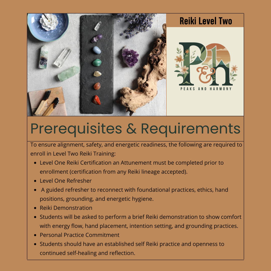 The Harmony Codes: Reiki Level 2 Training Retreat