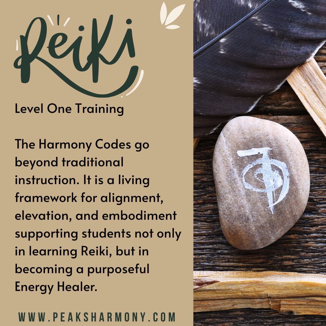 The Harmony Codes: Reiki Level 1 Training Retreat