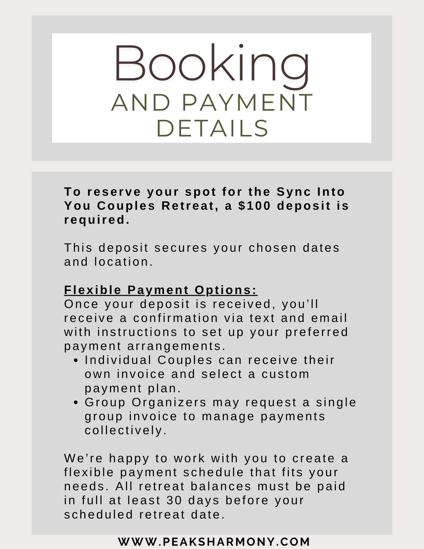 Sync Into You COUPLES Retreat