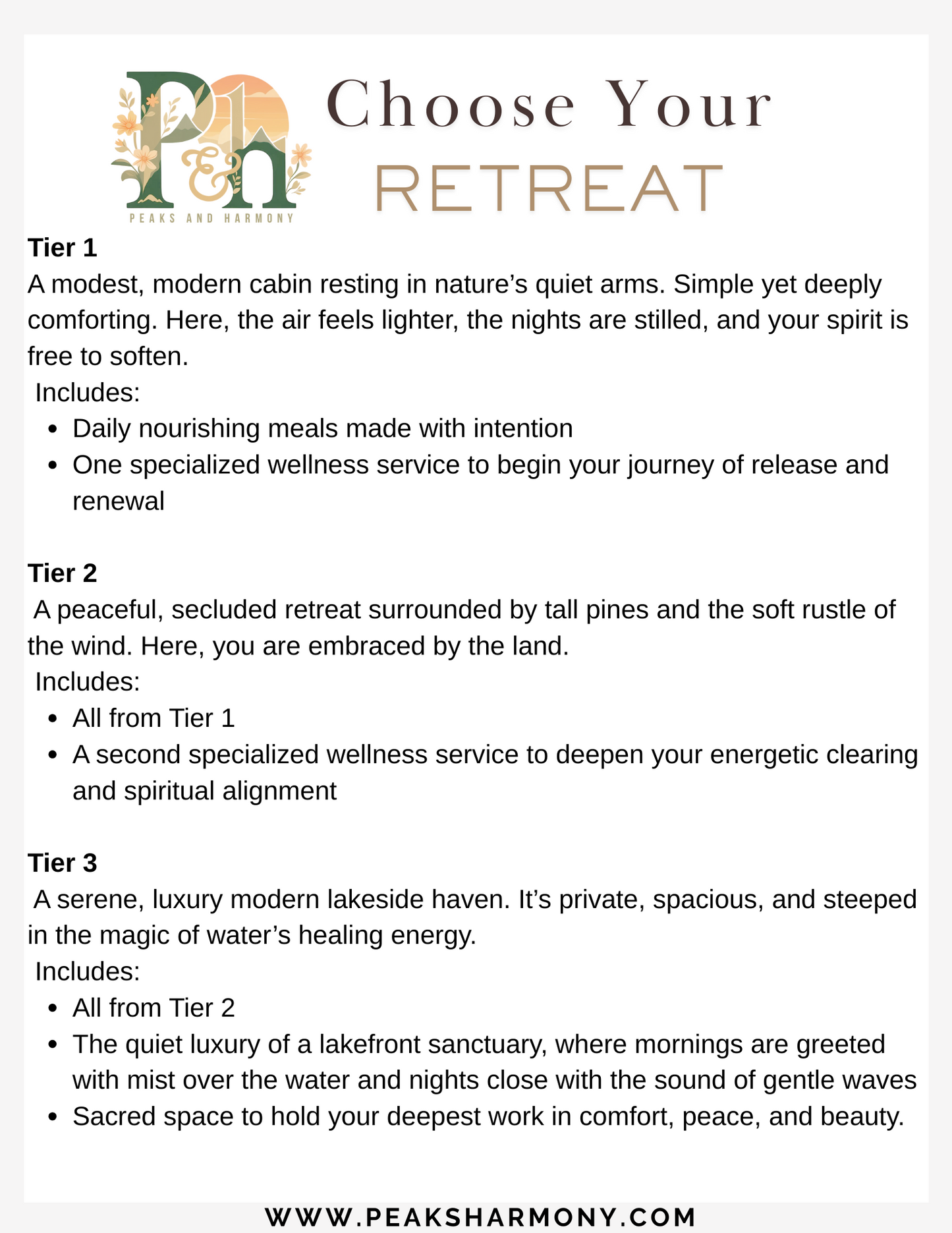 Self Booking Solo Retreat